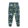 Camping Equipment Pattern Print Sweatpants