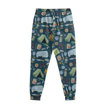Camping Equipment Pattern Print Sweatpants