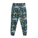 Camping Equipment Pattern Print Sweatpants