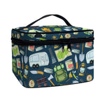 Camping Equipment Pattern Print Travel Makeup Bag