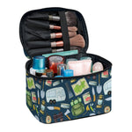 Camping Equipment Pattern Print Travel Makeup Bag