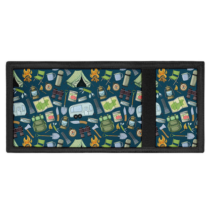 Camping Equipment Pattern Print Trifold Wallet