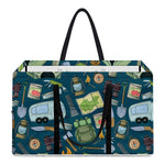 Camping Equipment Pattern Print Utility Tote Bag