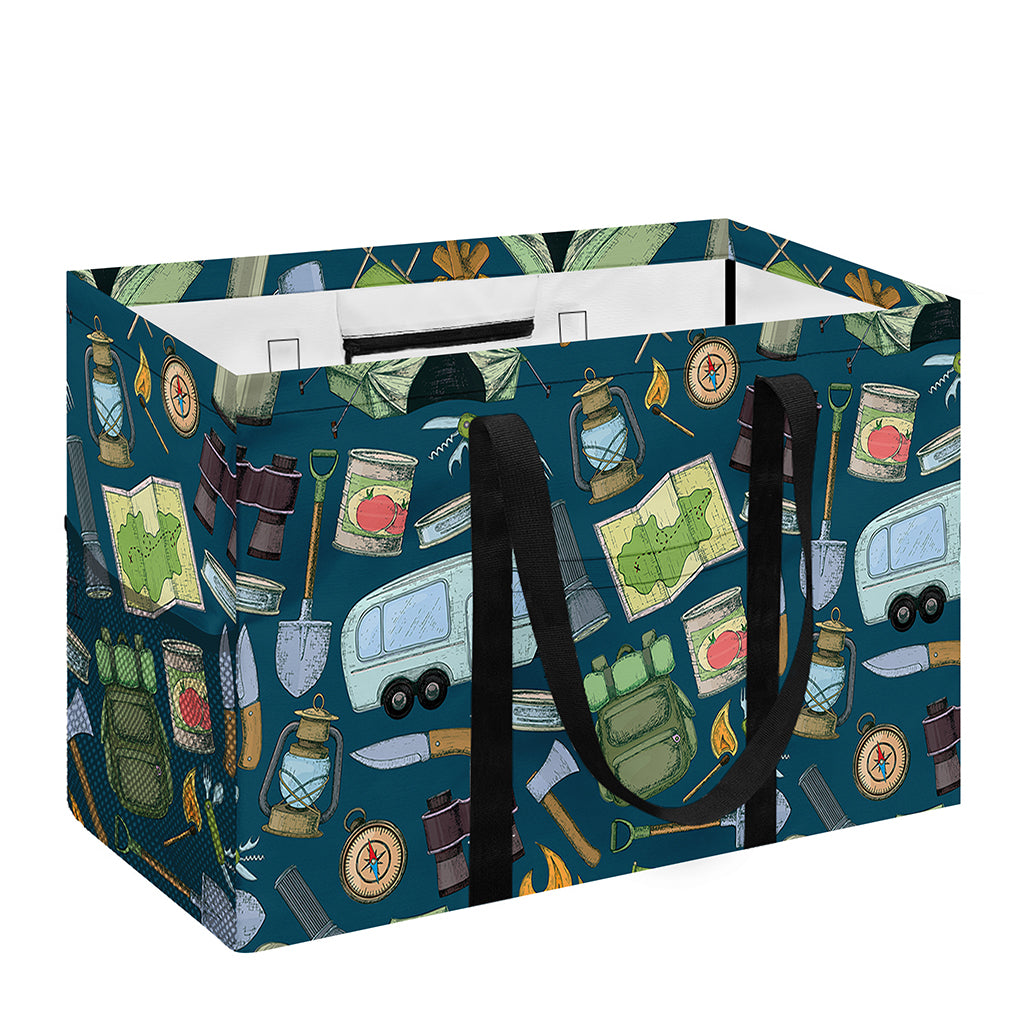 Camping Equipment Pattern Print Utility Tote Bag