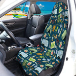 Camping Equipment Pattern Print Waterproof Car Seat Cover
