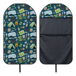 Camping Equipment Pattern Print Waterproof Car Seat Cover