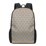 Camping Fire Pattern Print 17 Inch Backpack