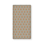 Camping Fire Pattern Print Baby Crib Sheet