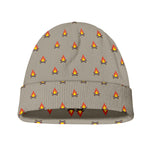 Camping Fire Pattern Print Beanie