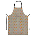 Camping Fire Pattern Print Bib Apron With Pocket