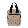 Camping Fire Pattern Print Bible Tote Bag