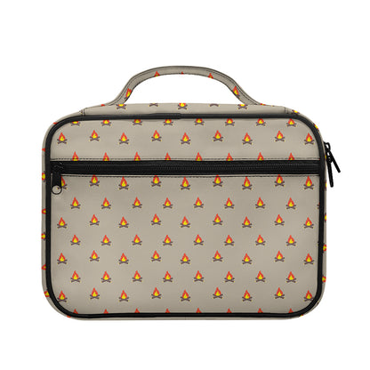 Camping Fire Pattern Print Briefcase Bible Bag