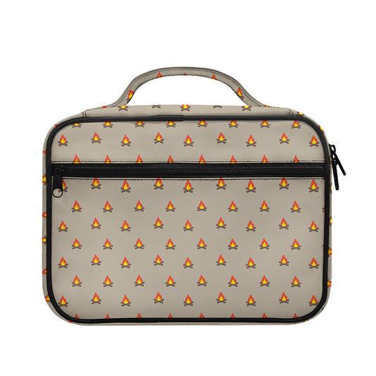 Camping Fire Pattern Print Briefcase Bible Bag