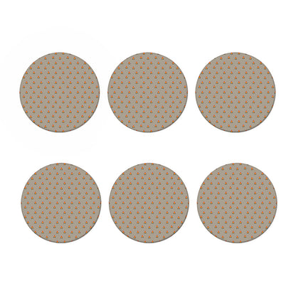 Camping Fire Pattern Print Coaster Set