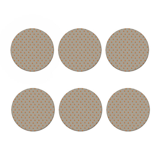 Camping Fire Pattern Print Coaster Set