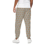 Camping Fire Pattern Print Cotton Pants