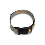 Camping Fire Pattern Print Dog Collar