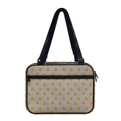 Camping Fire Pattern Print Double Strap Bible Bag