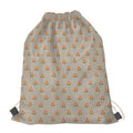 Camping Fire Pattern Print Drawstring Bag