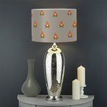 Camping Fire Pattern Print Drum Lamp Shade