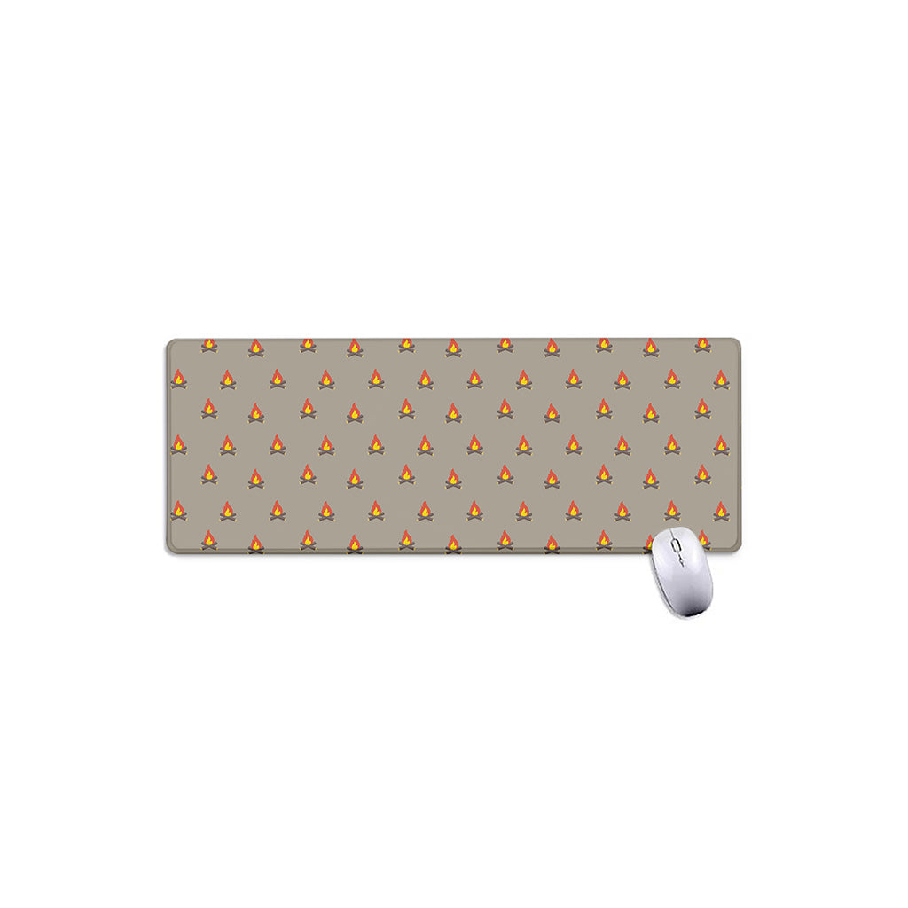 Camping Fire Pattern Print Extended Mouse Pad