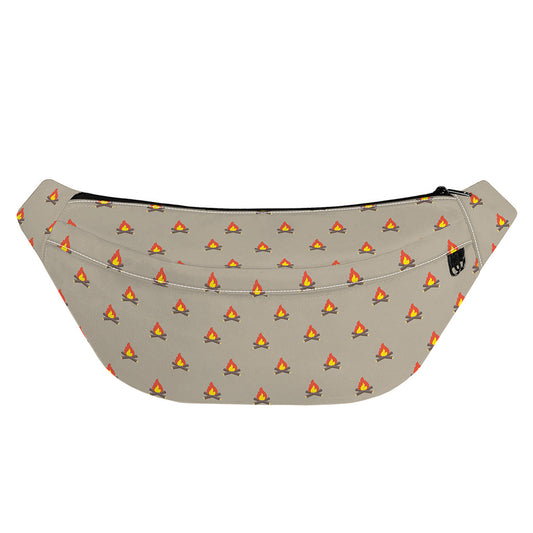 Camping Fire Pattern Print Fanny Pack