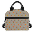 Camping Fire Pattern Print Insulated Lunch Bag