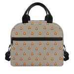 Camping Fire Pattern Print Insulated Lunch Bag