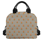Camping Fire Pattern Print Insulated Lunch Bag