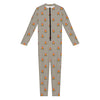 Camping Fire Pattern Print Jumpsuit