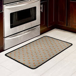Camping Fire Pattern Print Kitchen Mat
