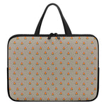 Camping Fire Pattern Print Laptop Sleeve With Handle