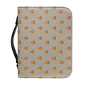 Camping Fire Pattern Print Leather Bible Cover