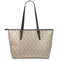 Camping Fire Pattern Print Leather Tote Bag With Zipper