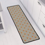 Camping Fire Pattern Print Long Kitchen Mat