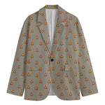 Camping Fire Pattern Print Men's Blazer