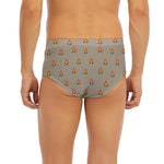 Camping Fire Pattern Print Men's Briefs
