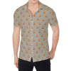 Camping Fire Pattern Print Men's Shirt