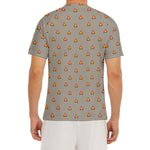 Camping Fire Pattern Print Men's Short Sleeve Rash Guard