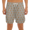 Camping Fire Pattern Print Men's Split Running Shorts