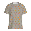 Camping Fire Pattern Print Men's Athletic T-Shirt