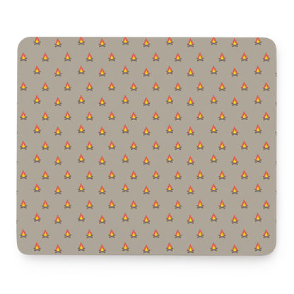 Camping Fire Pattern Print Mouse Pad