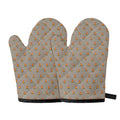 Camping Fire Pattern Print Oven Mitts