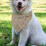 Camping Fire Pattern Print Over The Collar Dog Bandana