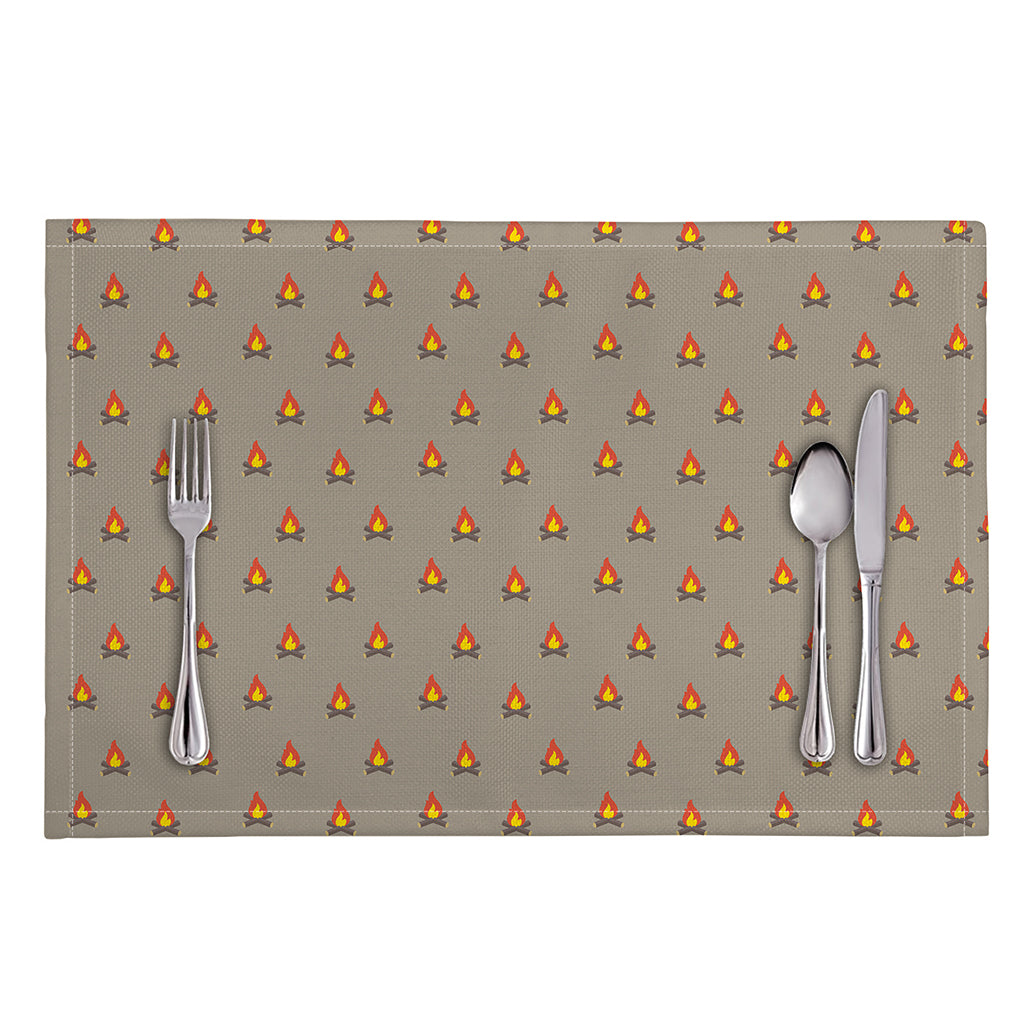 Camping Fire Pattern Print Placemat
