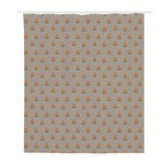 Camping Fire Pattern Print Polyester Shower Curtain