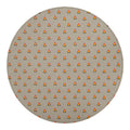 Camping Fire Pattern Print Round Blanket