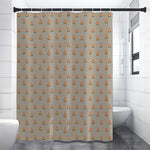 Camping Fire Pattern Print Shower Curtain