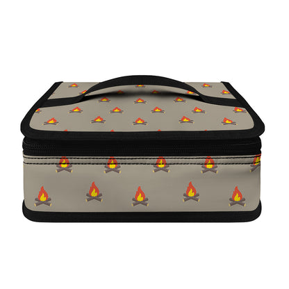 Camping Fire Pattern Print Small Lunch Bag