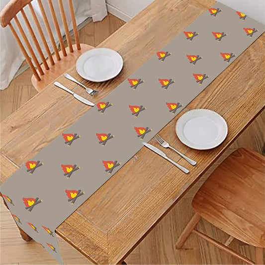 Camping Fire Pattern Print Table Runner